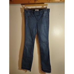 Altar'd State Women's 30 Med Blue Leggings Raw Hem Fashion Designer Stretch